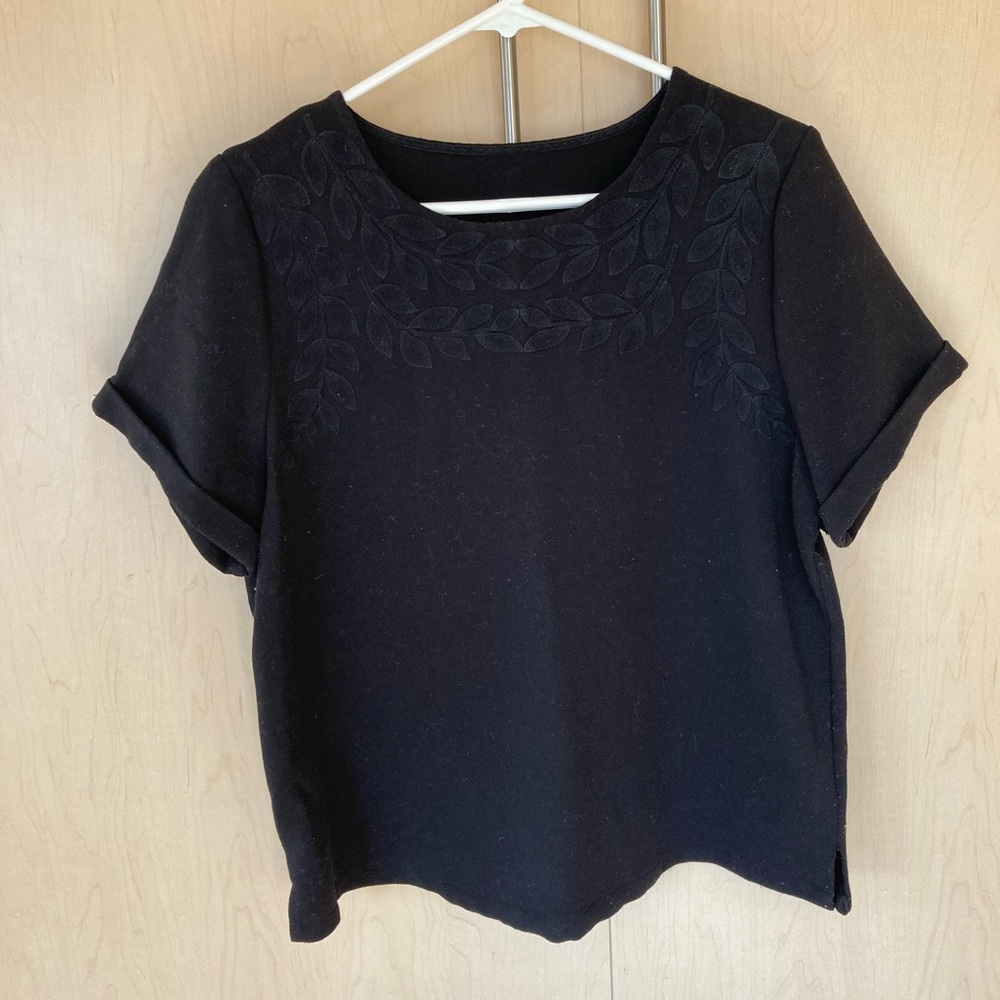 Black top with trim